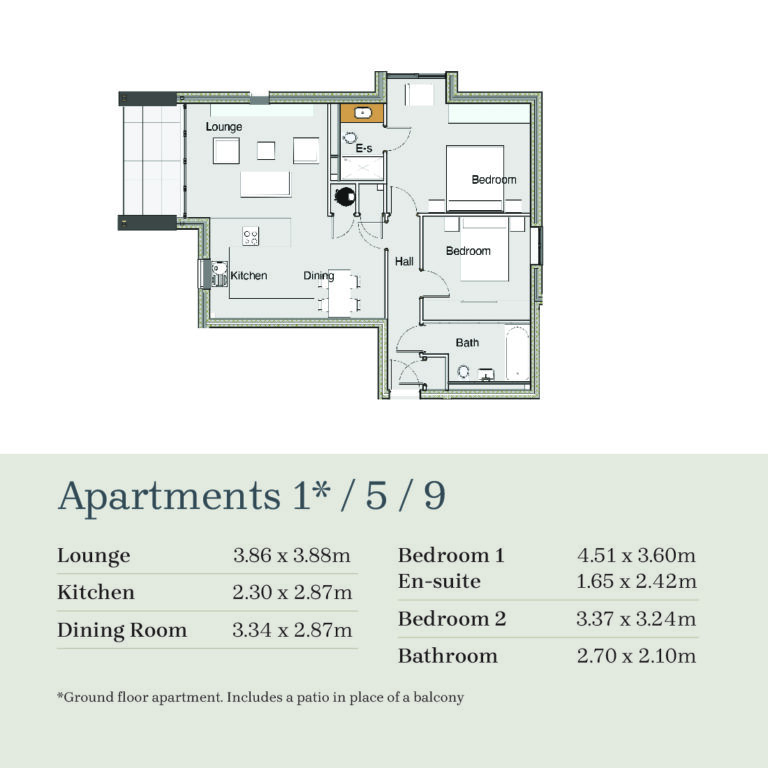 Floor Plan for Clifton View for Apartments 1