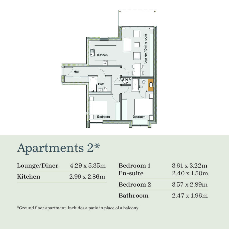 Floor Plan for Clifton View for Apartments 2