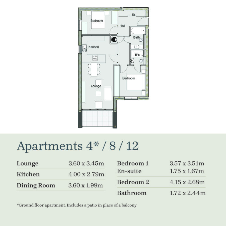 Floor Plan for Clifton View for Apartments 4